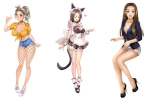 Pornhub models in Nutaku games