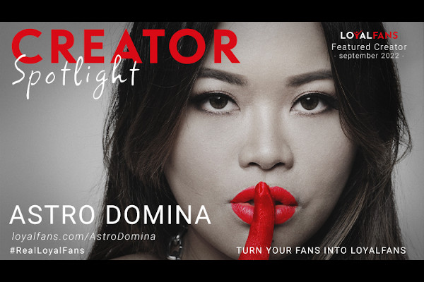 YNOT AstroDomina Named LoyalFans Featured Creator for September  