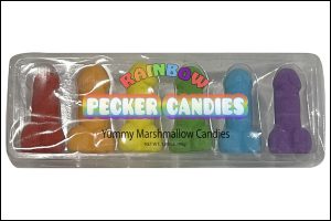 Rainbow Pecker Candies from Kheper Inc