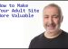 How to Make Your Adult Site More Valuable