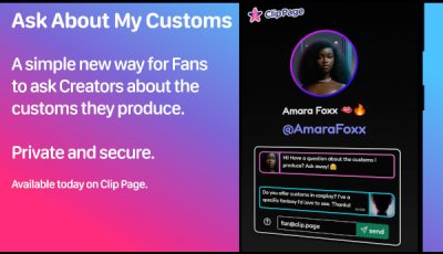 Clip Page Launches ‘Ask About My Customs’ Messaging Feature