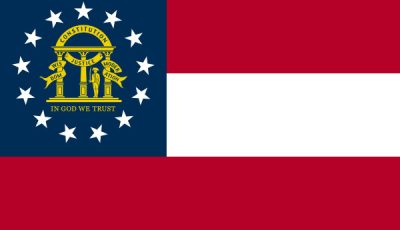Flag of Georgia, a state about to get sued